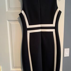 Calvin Klein graphic neoprene shift dress size 12